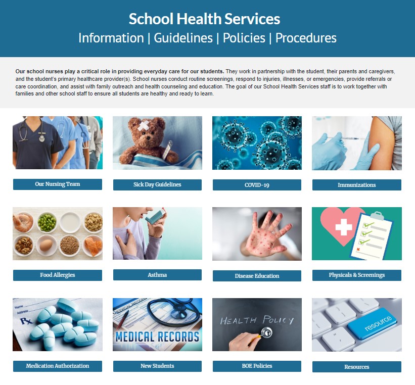 School Health Services Google Site